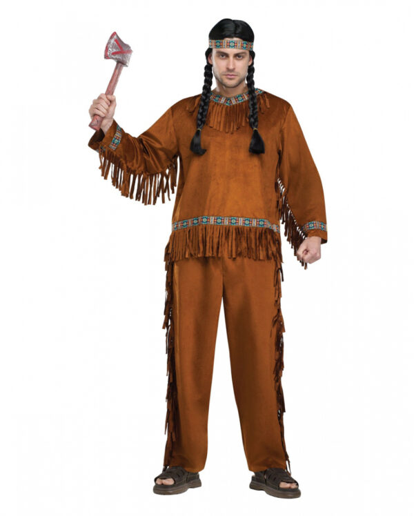 Indianer Kostüm für Herren für Wild West Partys One Size