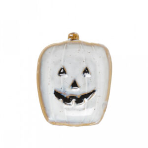 Halloween Pumpkin Teller Weiß 17 cm  Tischdeko