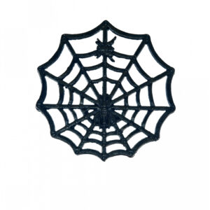 Spiderweb Metall Untersetzer Schwarz ordern ★