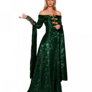Königin der Renaissance Kostüm Grün ➔ XL