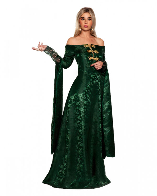 Königin der Renaissance Kostüm Grün ➔ XL