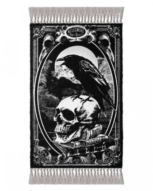 Gothic Teppich Poe's Raven 97x51cm ★