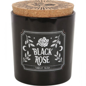 Schwarze Rose Gothic-Duftkerze als Geschenkidee!