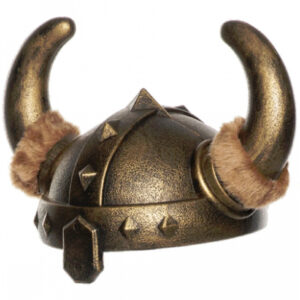 Bronzefarbener Antiker Wikinger Helm ➔ Halloween & Fasching