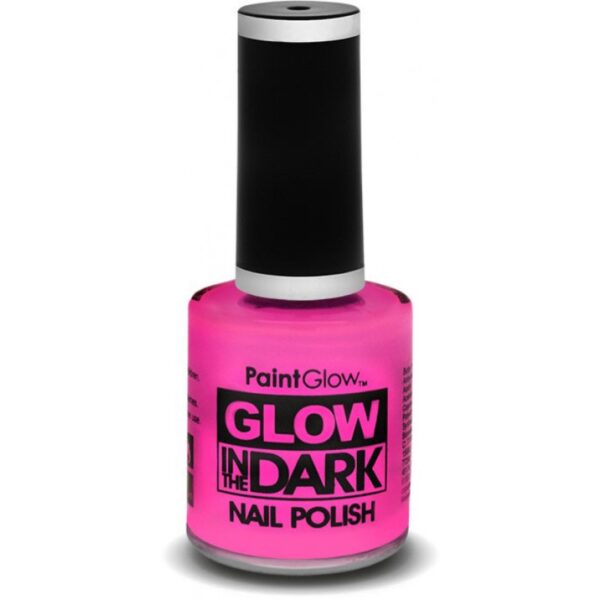 glow in the dark nagellack pink 1