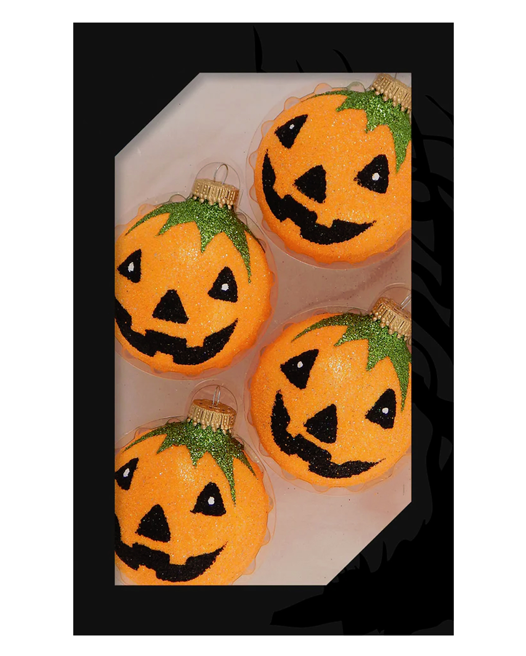 halloween kuerbis glitzer weihnachtskugeln halloween pumpkin glitter christmas balls baumkugeln halloween 54706