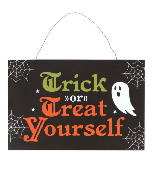 halloween schild trick or treat yourself trick or treat yourself halloween sign 53120 03
