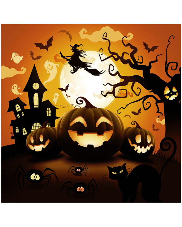 happy halloween kuerbis servietten happy halloween pumpkin napkins halloween deko kinder 53195