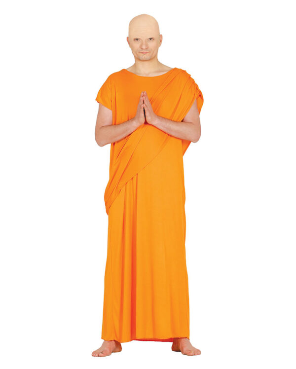 hare krishna gewand orangefarbene buddhisten verkleidung fuer maenner 43470 1