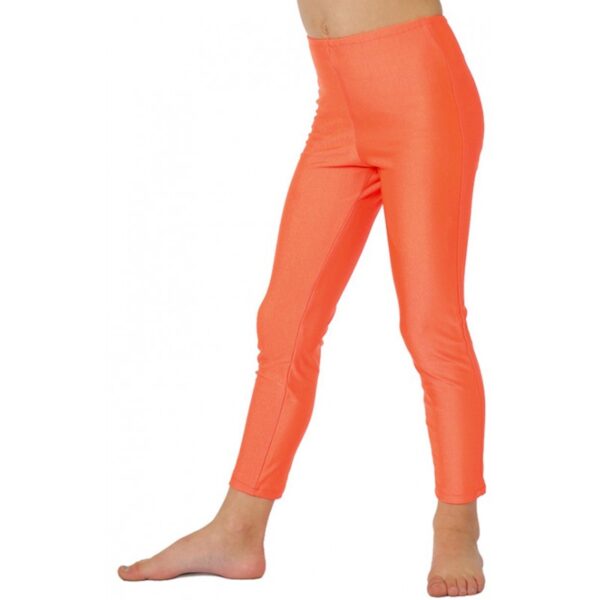 party kinder leggings neon orange