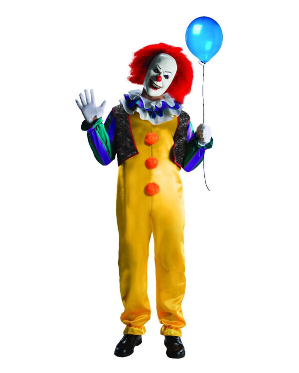 pennywise kostuem deluxe es verkleidung horrorclown deluxe adult pennywise costume it 31202 01