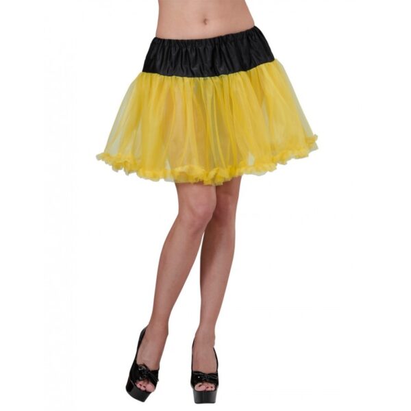 petticoat unterziehrock schwarz gelb 1