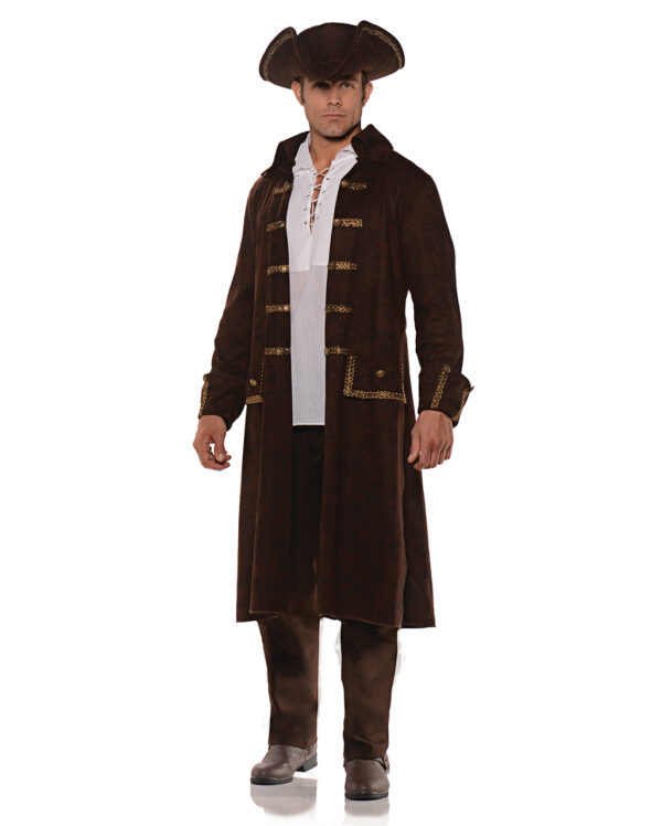piraten mantel mit hut piraten verkleidung halloween kostuem karneval kostuem piraten kapitaen kostuem 26887 2