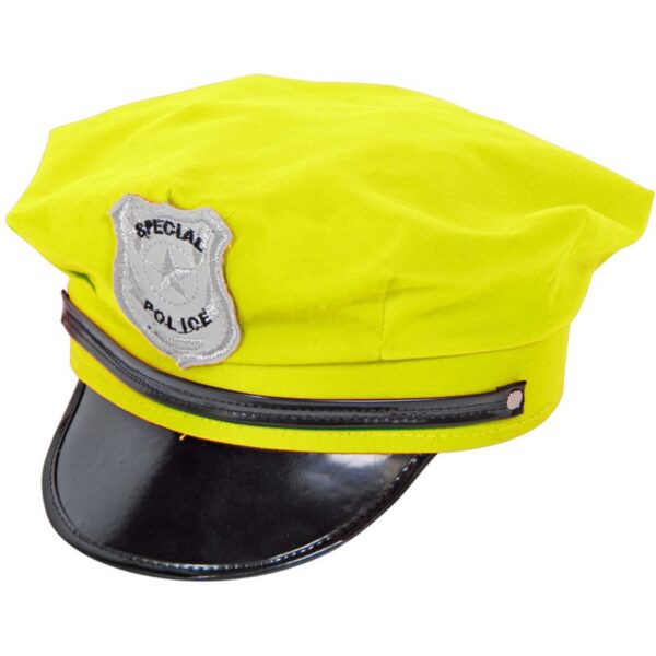 polizeimuetze neon gelb
