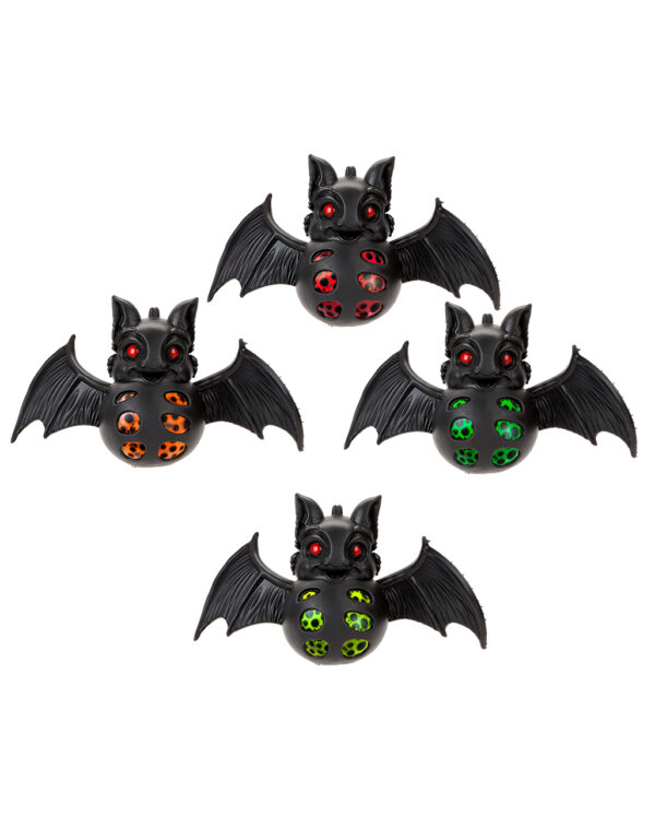 schwarze fledermaus mit squishy schleimkoerper black bat with squishy slime body halloween scherzartikel 55254 01