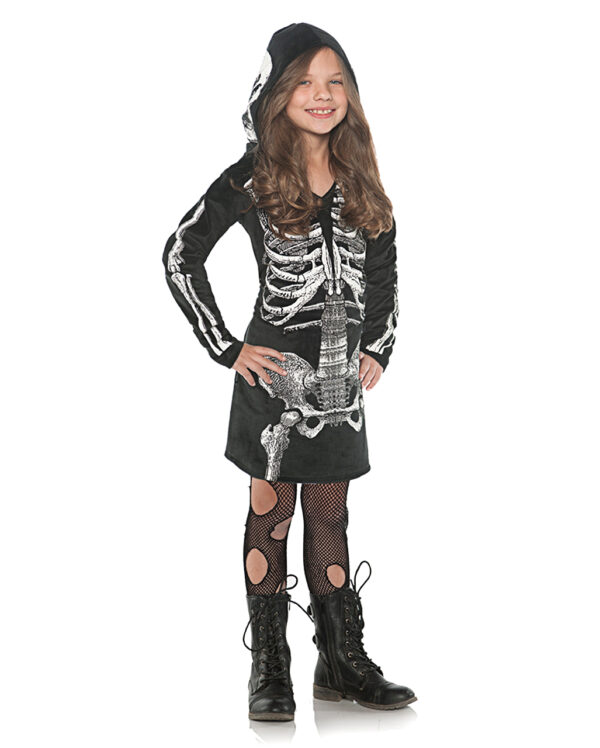 skelett kostuem kleid fuer kinder skelett faschings kostuem halloween und faschings kostueme fuer kinder 29288 1