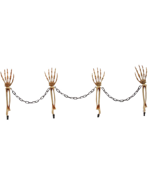 skeletthand gartenstecker zaun shackled skeleton arm stakes halloween deko garten 52608