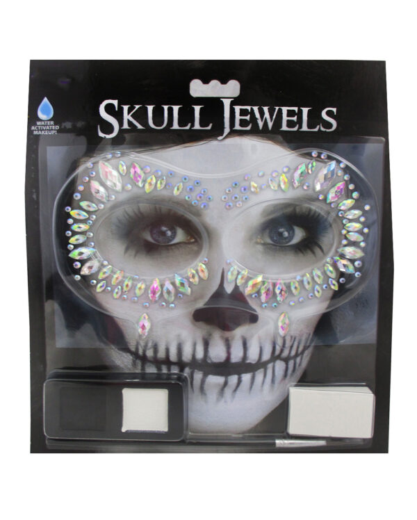 skull jewels make up kit halloween skelett make up kit 38712