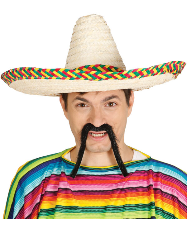 sombrero mit buntem rand mexiko kostuemparty accessoires mexico mottoparty zubehoer 29066 1