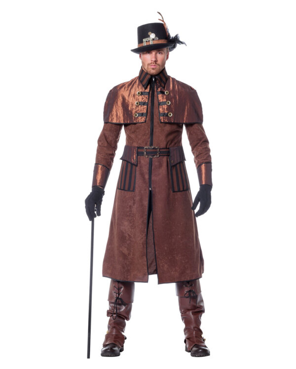 steampunk herren kostuem deluxe viktorianische verkleidung neofuturistische verkleidung maenner 36455