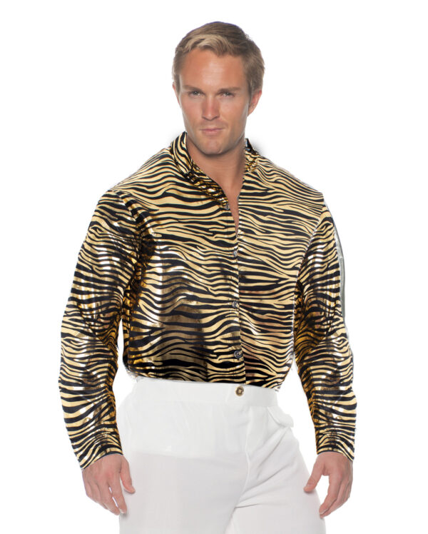 tiger king hemd tiger king shirt disco shirt disco hemd kostuemzubehoer 50681 01
