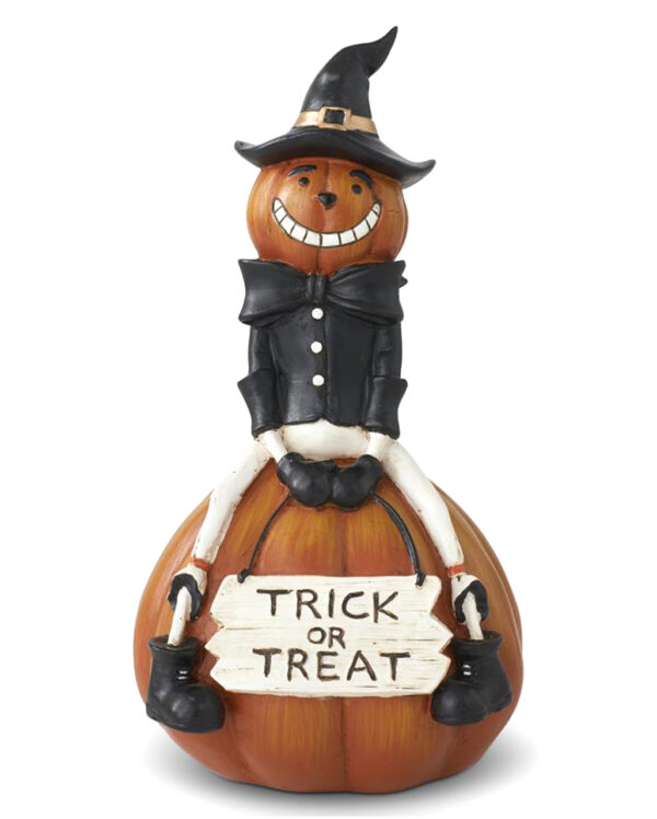 trick or treat kuerbismaennchen halloween deko halloween und gruseldeko halloween trick or treat decor 55235
