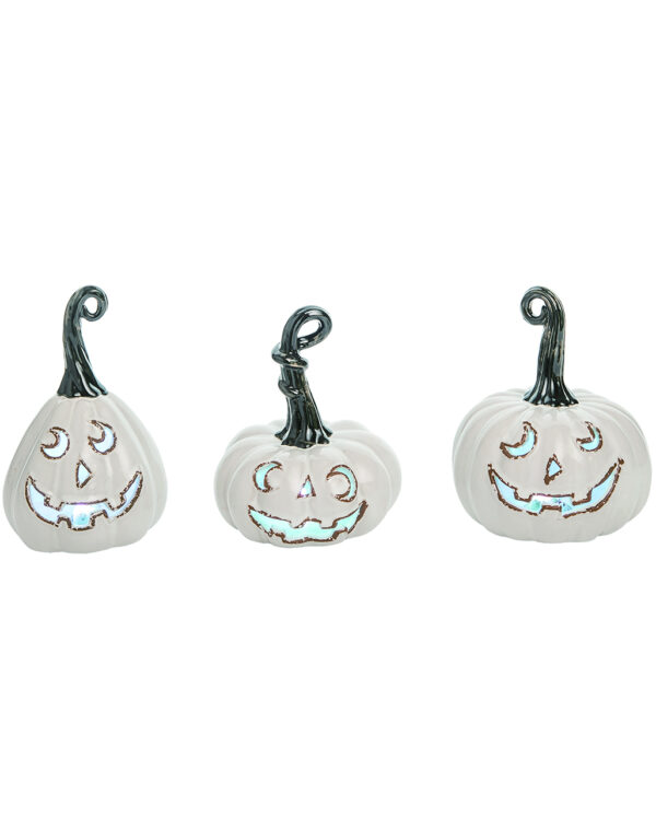 vintage keramik halloween kuerbis mit led vintage ceramic halloween pumpkin with led halloween dekon 52929