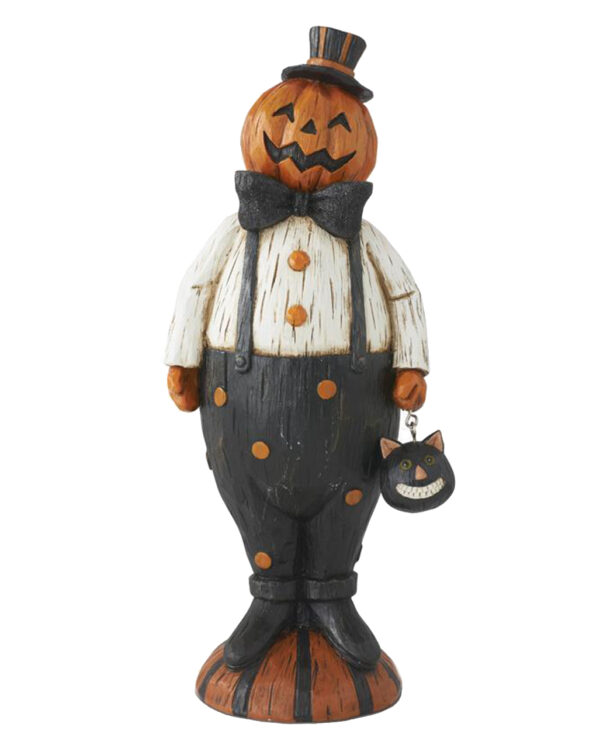 vintage kuerbis maennchen dekofigur 31cm vintage pumpkin man figure exquisite halloween kuerbis deko 56034