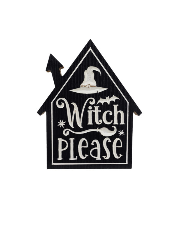 witch please halloween aufsteller 20cm neu 54277