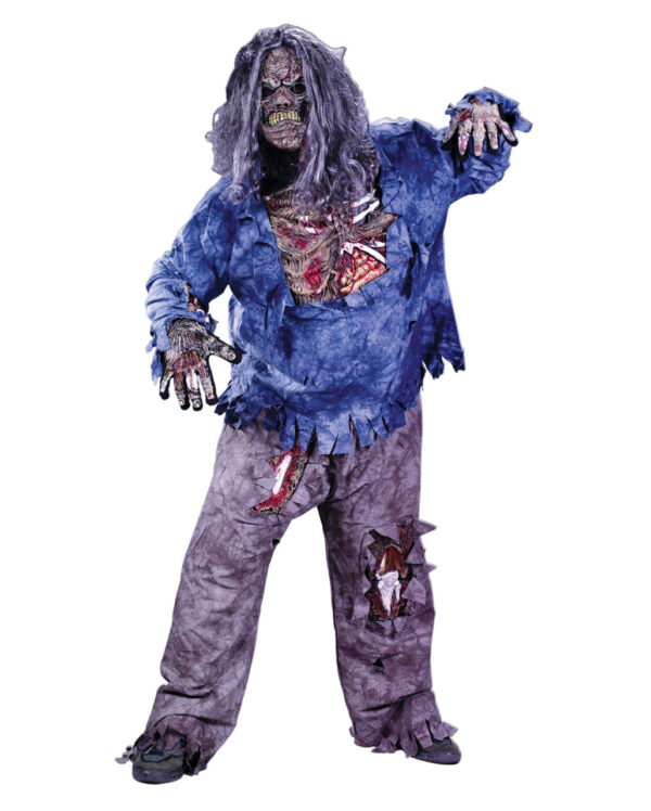 zombie deluxe 3d kostuem xl untoter verkleidung in uebergroesse plus size zombie costume 15298