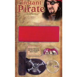 Piratenset mit Piratenzähnen   Piratenkostüm Zubehör Set mit