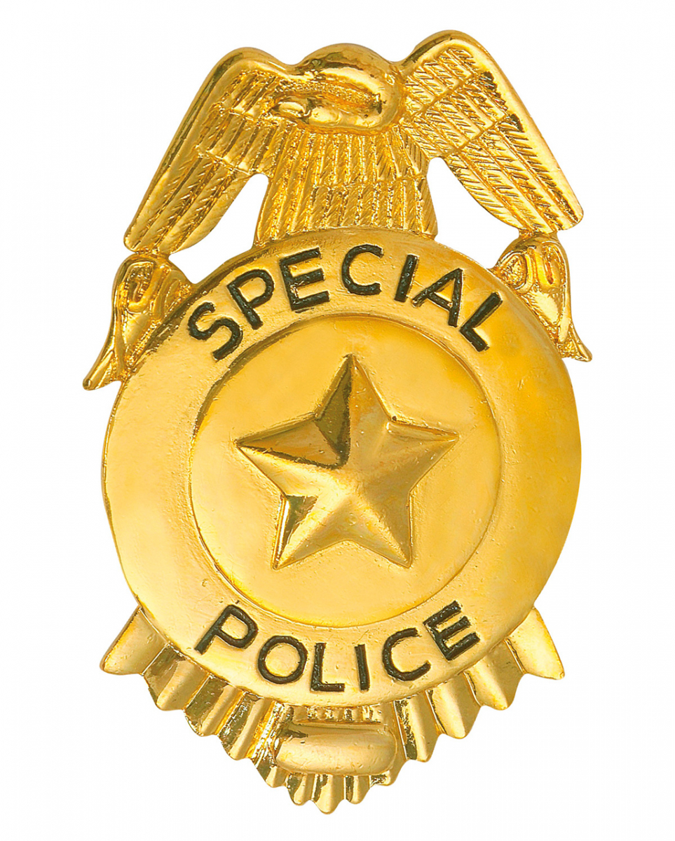 Glänzende FBI Police Marke -Polizeimarke-Polizei Kostüm