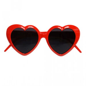 Rote Herz Sonnenbrille   Getönte Sonnenbrille mit Herzform