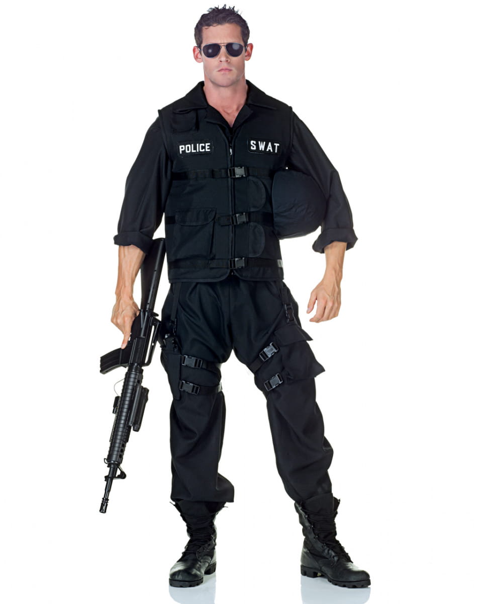 S.W.A.T. Officer Kostüm XXL US Polizeiuniform