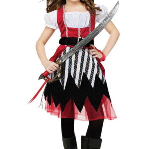 Piratenbraut Kinderkostüm  Schickes Piratenkostüm für Mädchen S