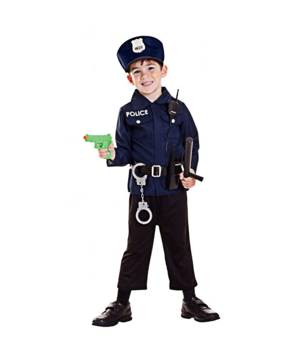7-tlg. Polizei Kleinkinderkostüm  96-160 cm   Polizei Kinderkostüm