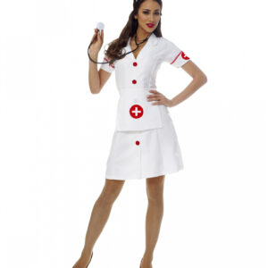 Klassisches Krankenschwester Kostüm 3-tlg. für Fasching & Karneval L