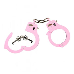 Metall Handschellen Pink Kostümzubehör