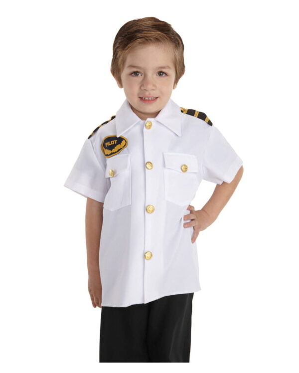 Pilotenhemd für Kinder   Karnevalskostüm für Kids L
