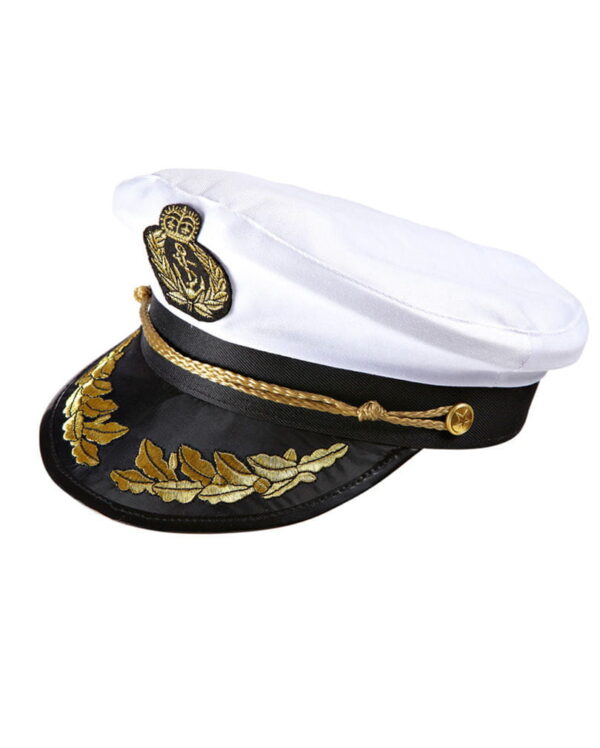 Kapitänsmütze Premium   Karnevalsmütze für Männer