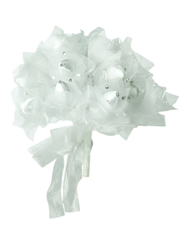 Weißer Brautstrauß   Blumenstrauß mit Glitzer