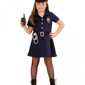 Mädchen Cop Kostüm als Berufsuniform L