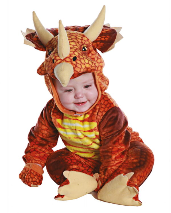 Triceratops Dino Kleinkinderkostüm Rot ? XL