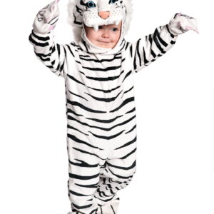 Weißer Tiger Kleinkinderkostüm für Fasching XL
