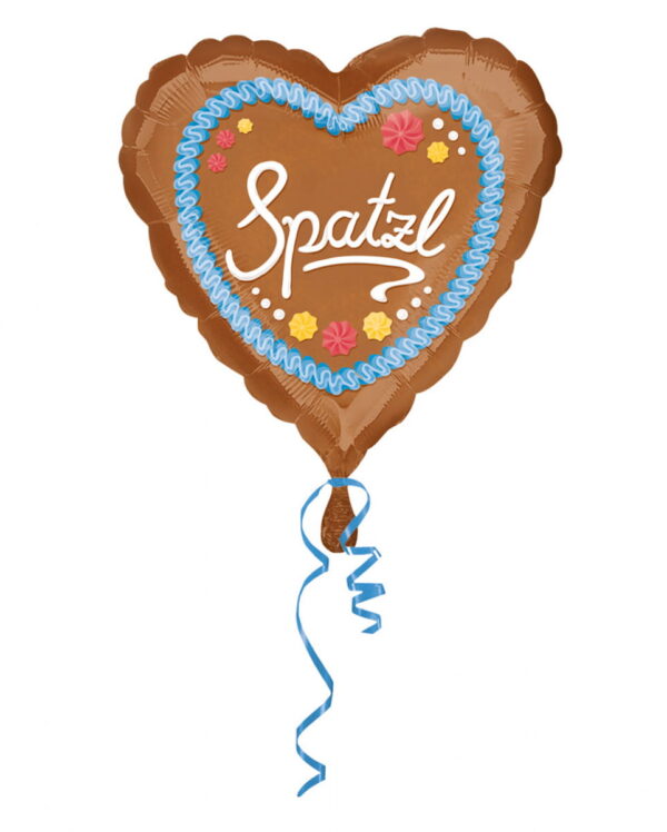 Folienballon Lebkuchenherz Spatzl ❤ Geschenkidee