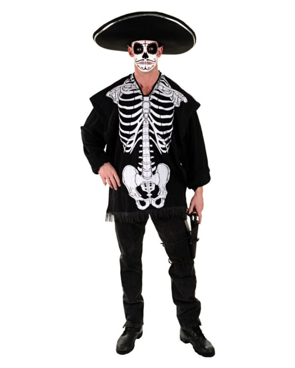 Halloween Poncho Skelett für Halloween bestellen!