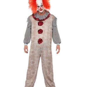 Vintage Killer Clown Kostüm für Halloween & Fasching XL