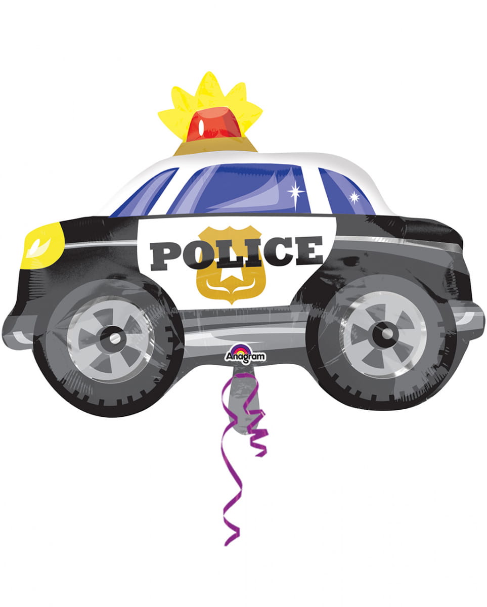 Polizeiauto Folienballon 45x60cm als Geschenk