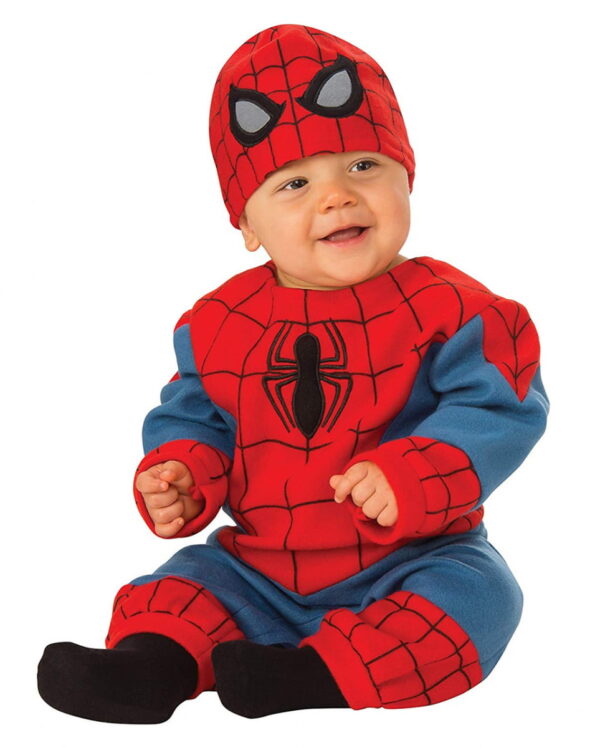 Babykostüm Spiderman für Kinderfasching S 6-12 Monate