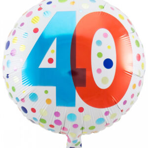 Konfetti 40. Geburtstag Folienballon online bestellen ❤